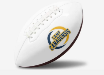 "Sign Here" 🏈 Personalized Camp Autograph Football by CGO