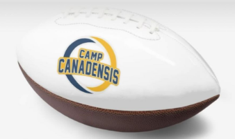 "Sign Here" 🏈 Personalized Camp Autograph Football by CGO