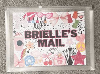 Girls Camp Mail Pouch 💌 Custom Name Summer Envelope Bag