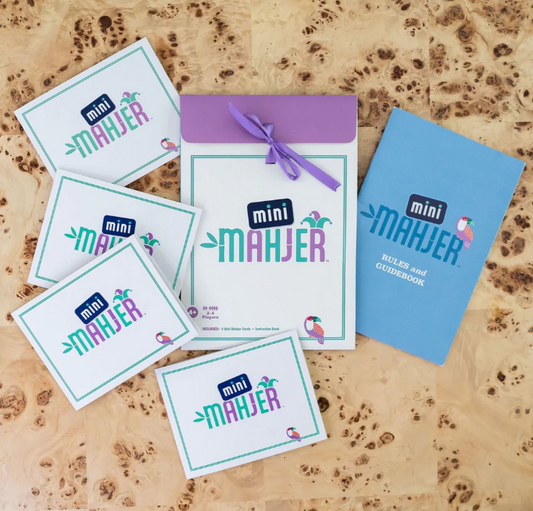 Mahjer Starter Set with Mini Mahjer Cards and instruction guide