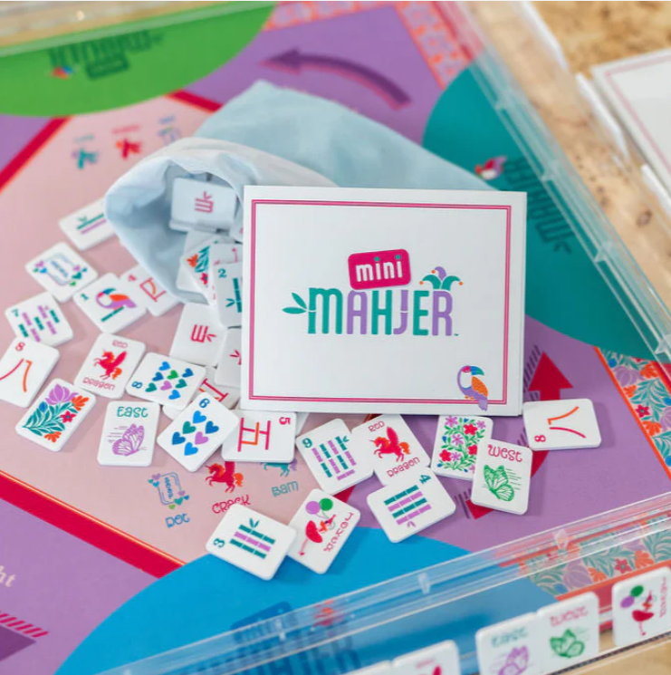 Mini Mahjer Mahjong Made Easy Rackin Rosie Edition board game set
