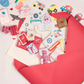 Under-the-sea Valentine stationery set