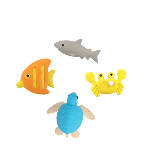 Sea creature Valentine set for kids’ classroom exchanges