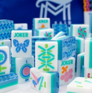 Labeled Mahjong tiles for teaching and learning