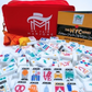 Vibrant acrylic Mahjong set with NYC landmarks