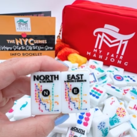 Mahjong tiles inspired by Times Square Ball Drop