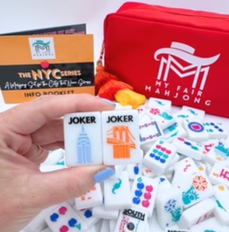 Unique NYC icon jokers in Mahjong set