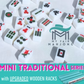 “Mini Mahj” 🀄️ Mini Traditional Series Mahjong Set – Travel-Friendly with Wooden Racks