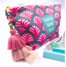 Tiny Mahjong tiles neatly arranged on racks
