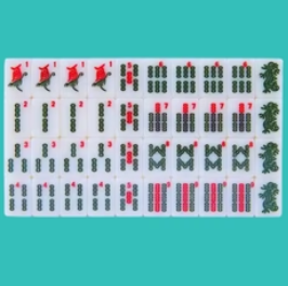 Portable Mahjong set with carry-all bag