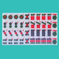 Travel-friendly Mahjong set with 166 tiles