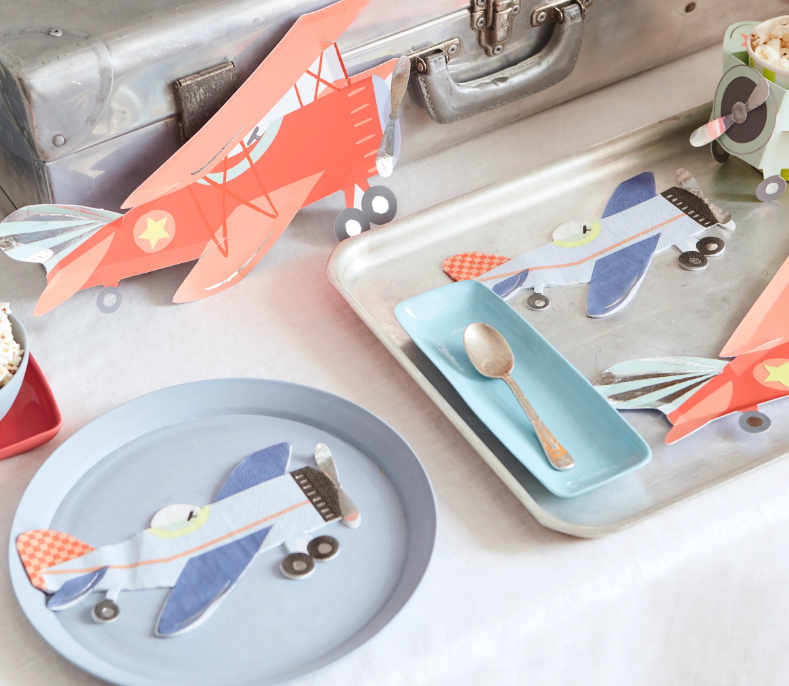 “Up Up and Away” ✈️ Meri Meri AirPlane Napkins (Set of x16)