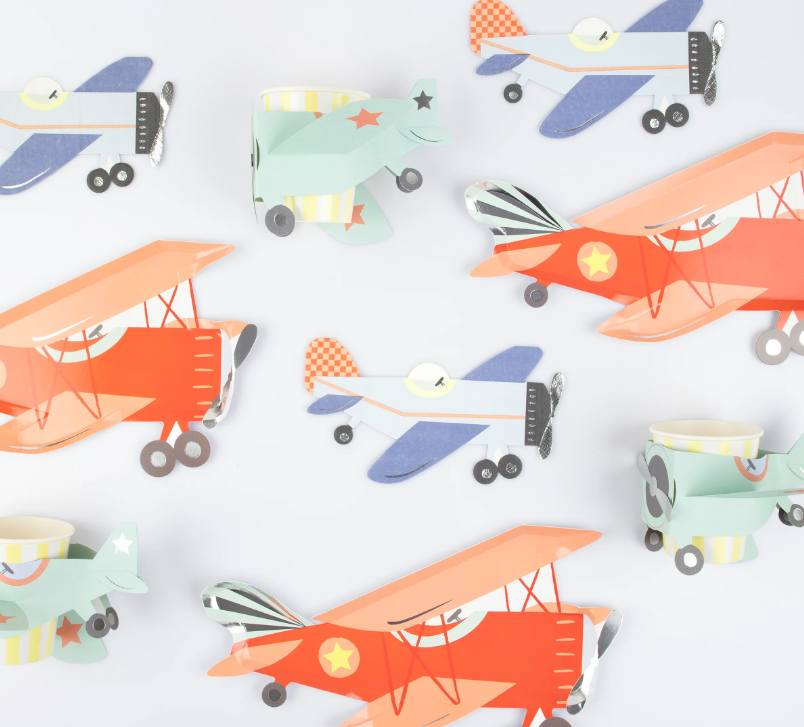 “Up Up and Away” ✈️ Meri Meri AirPlane Napkins (Set of x16)