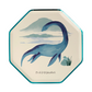 Dinosaur Kingdom Paper Plates with Beautiful Dinosaur Illustrations and Copper & Green Foil Detail, Perfect for a Dinosaur Party, Pack of 8, 8.25 x 8.25 Inches.