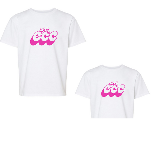 “Ready Set Smile!” 💙💕 WRT ECC Pink Tee Shirt