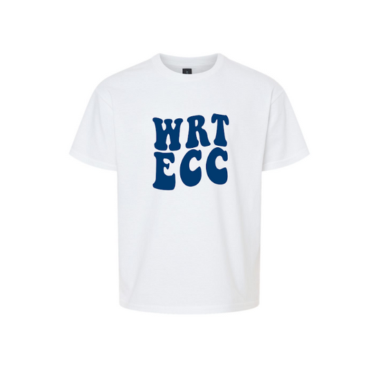 Good Vibes WRT ECC Tee Shirt Featuring a Bright Smiley Face, Perfect for Adding Fun and Whimsy to Your Wardrobe, Also Available in Cropped Style