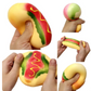 bread tofu ball squishy fidget toy