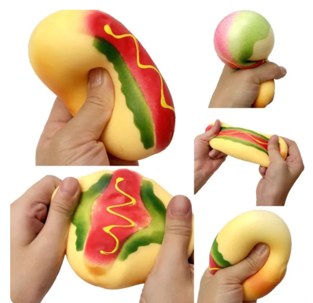 bread tofu ball squishy fidget toy
