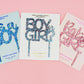 Hot pink "Baby Girl" cake toppers, perfect for adding sparkle to your baby shower or reveal party.