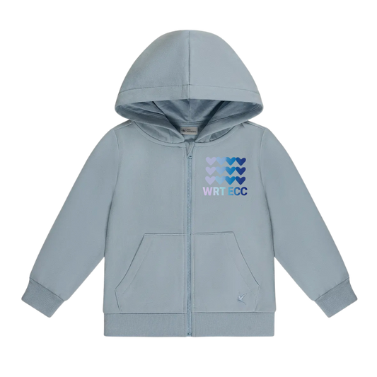 Heart to Heart WRT ECC light blue toddler zip hoodie