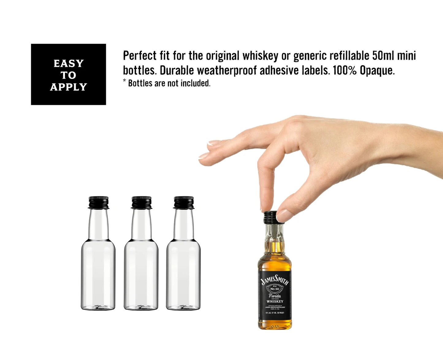 "Shot to Remember!"  Custom Mini Whiskey Bottles