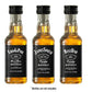 Personalized durable whiskey bottle label, fits 50ml mini bottles perfectly.