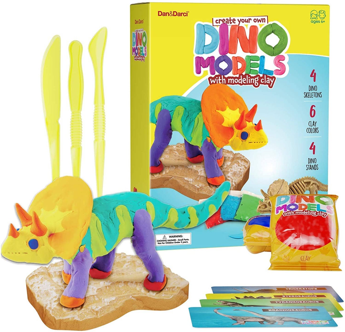 "Jurassic Pinch" 🦕 Dinosaur Modeling Clay Craft Kit by Dan&Darci