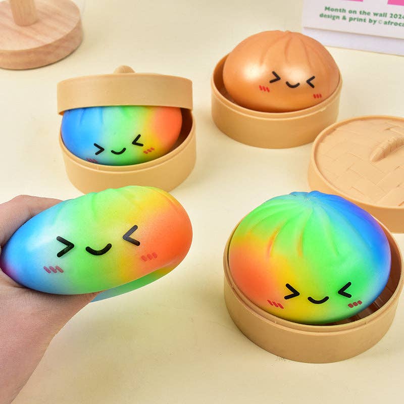 “Dumpling Drama” 🥟 Mystery Mini Squishy Dumpling Stress Toy by Auraquise