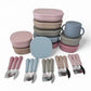 "Mealtime Mavens" 🍽️ Big Kids Slate Blue Utensils by Calla & Friends