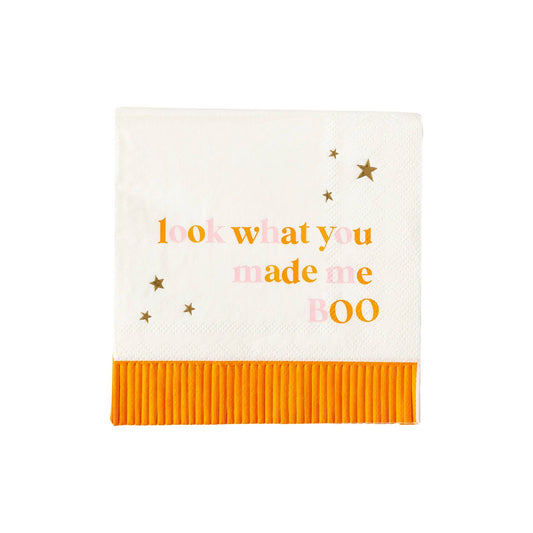 “Made Me Boo” 👻 Halloween Cocktail Napkins by My Mind’s Eye
