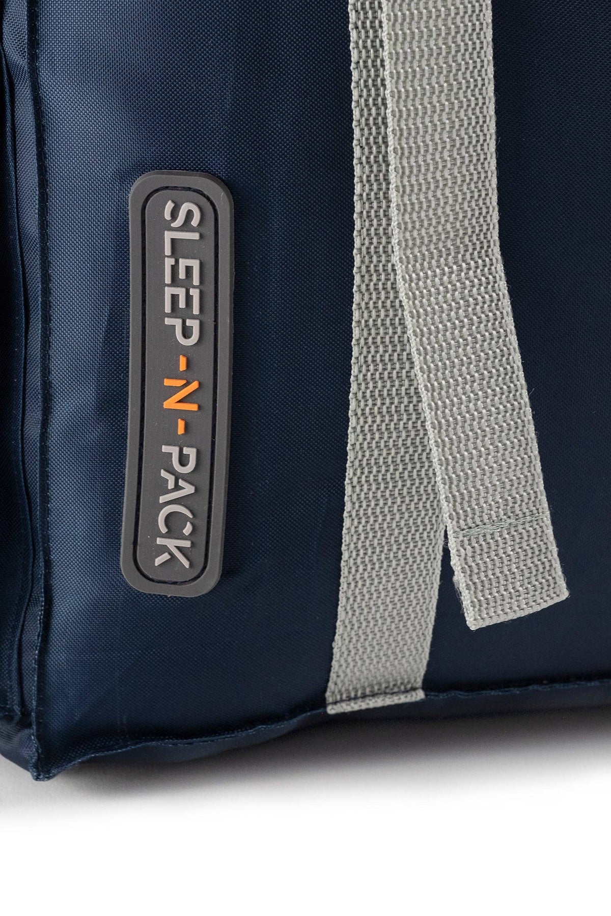 "Pack & Snooze" 🎒 Mimish Sleep-N-Pack Packable Sleeping Bag — Navy/Green (Big Kid 7–12+)