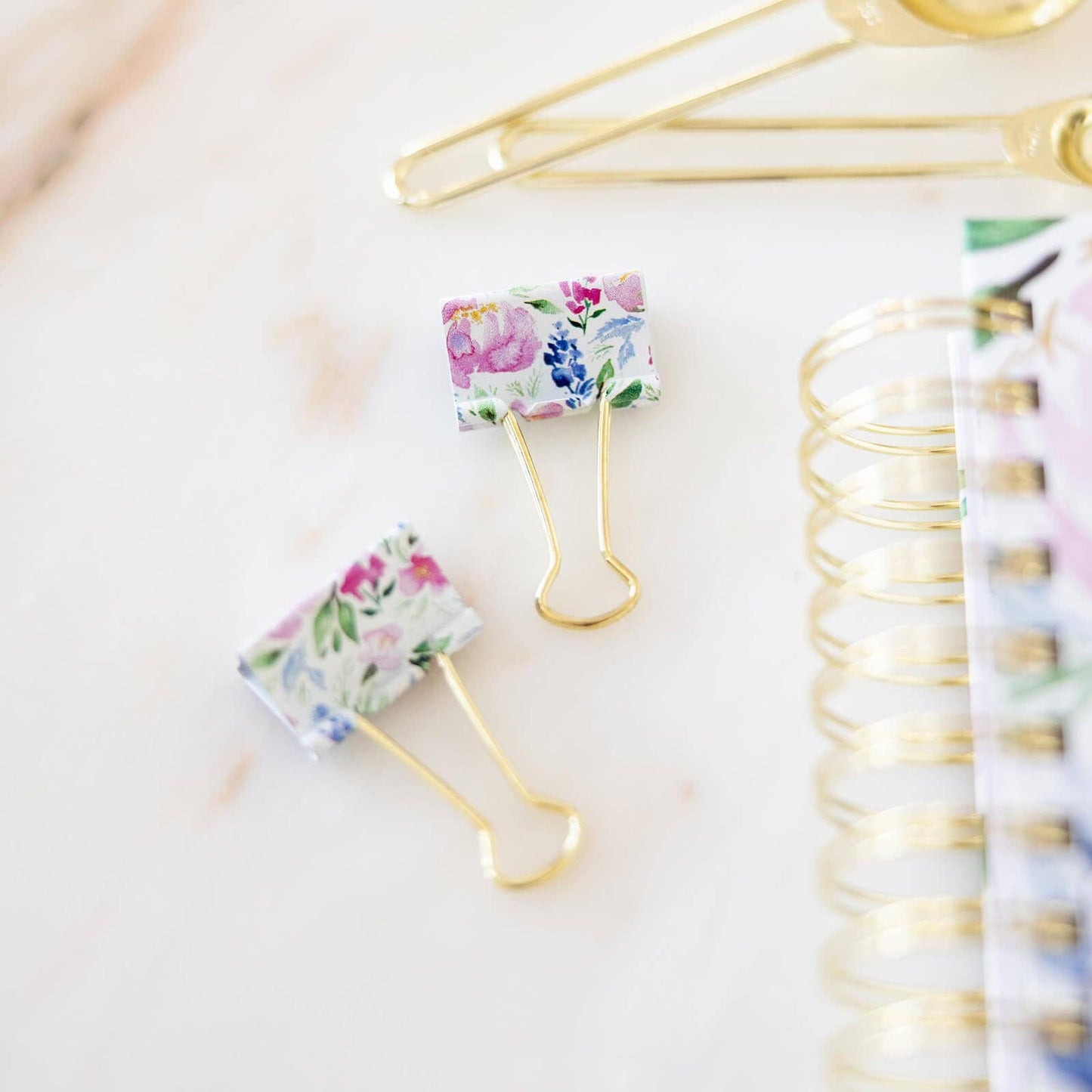 “Holding It Together” 🌸 Floral Binder Clips for Desk & Home (Set of 6) by Emily Ley