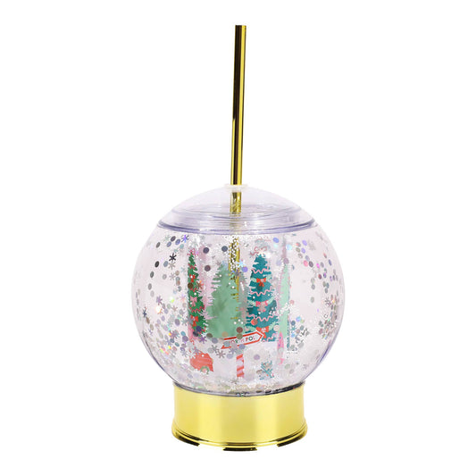 “Snow Sip Show” ❄️ Snow Globe Holiday Tumbler