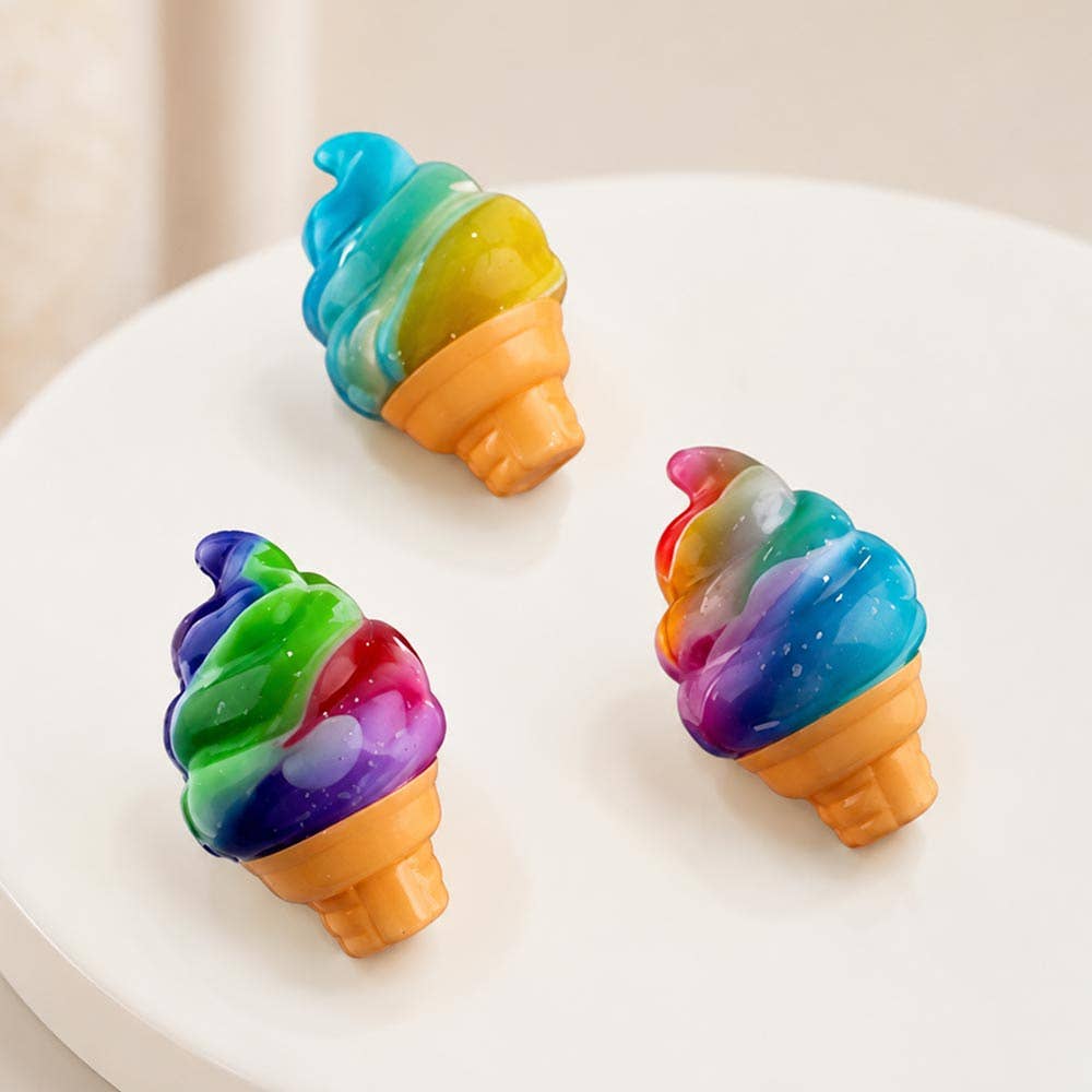 "Cone Zone" 🍦 Rainbow Ice Cream Cone Squishy Stress Toys (Pack of 12) by Madeline Love