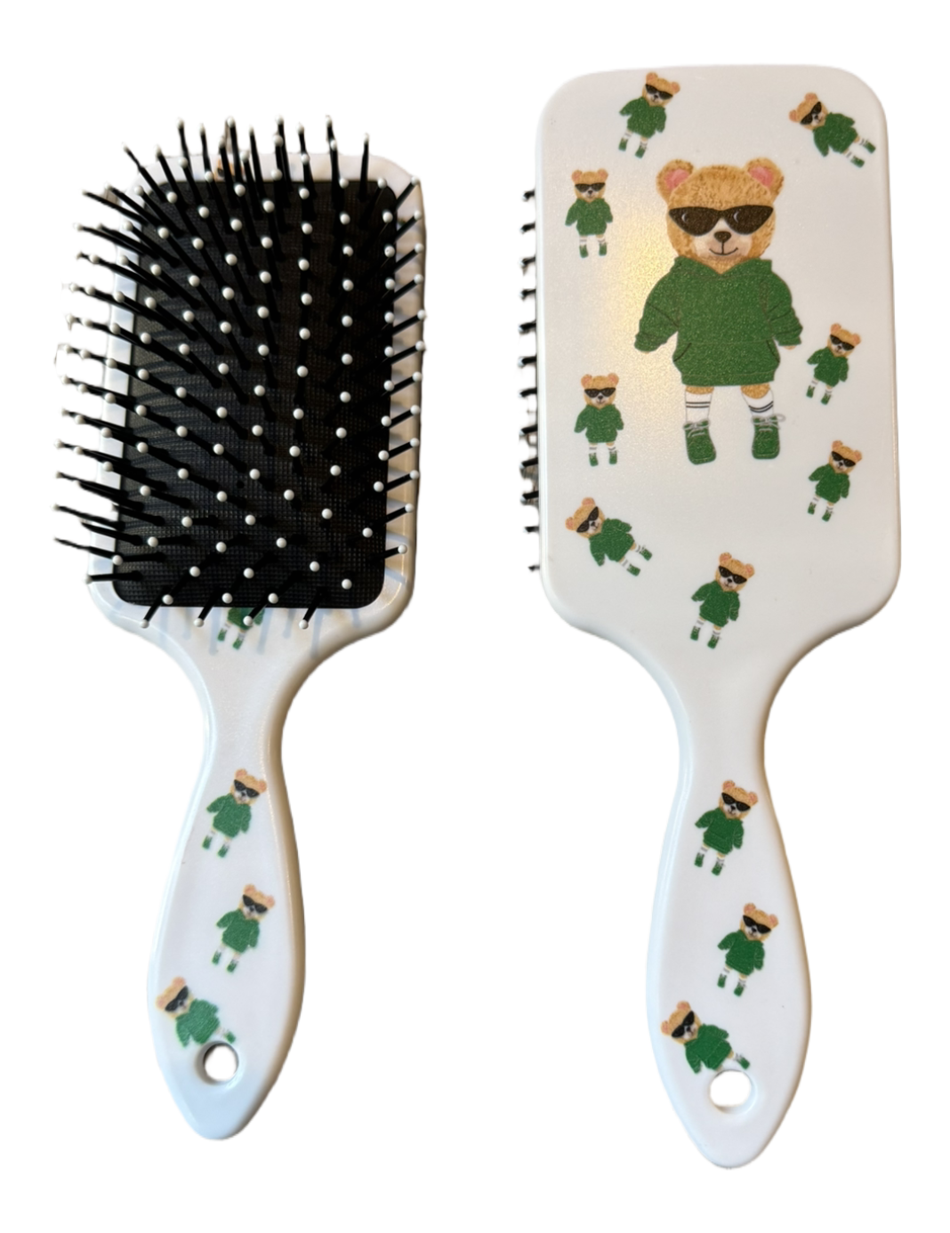 Adorable teddy bear brush – colorful hairbrush great for kids and all hair types