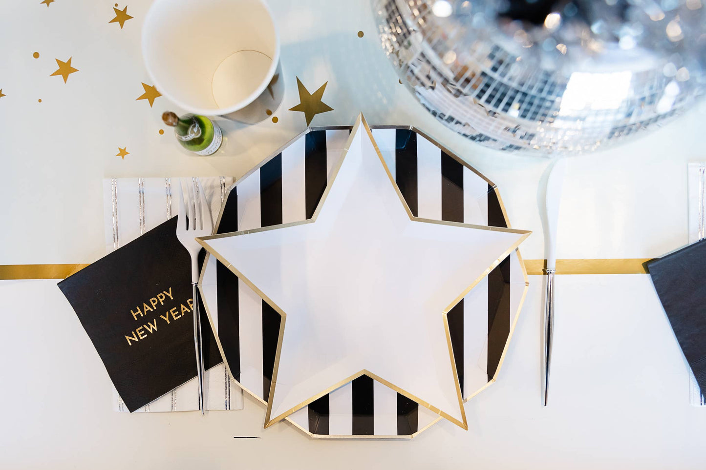 Happy New Year cocktail napkins, eco-friendly, 3-ply, FSC certified, premium soy ink, 20 pack
