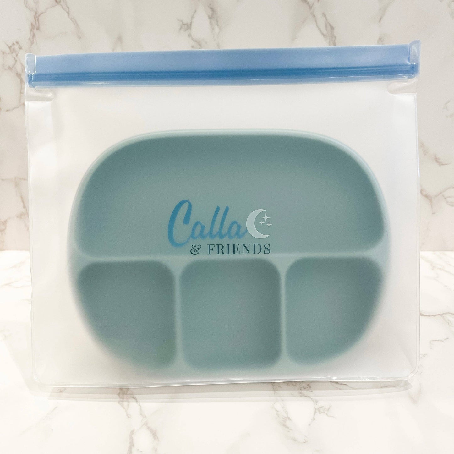 “Dip Plated” 🍽️ Dip Dye 4 Section Suction Plate
