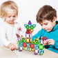 Compact magnetic building set for toddlers