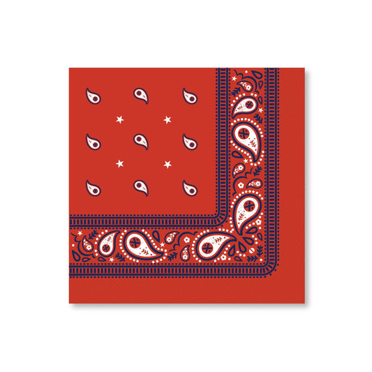 "Right on Track" 🚂 Thomas & Friends™ Red Bandana Lunch Napkins (24 ct) by Bonjour Fête