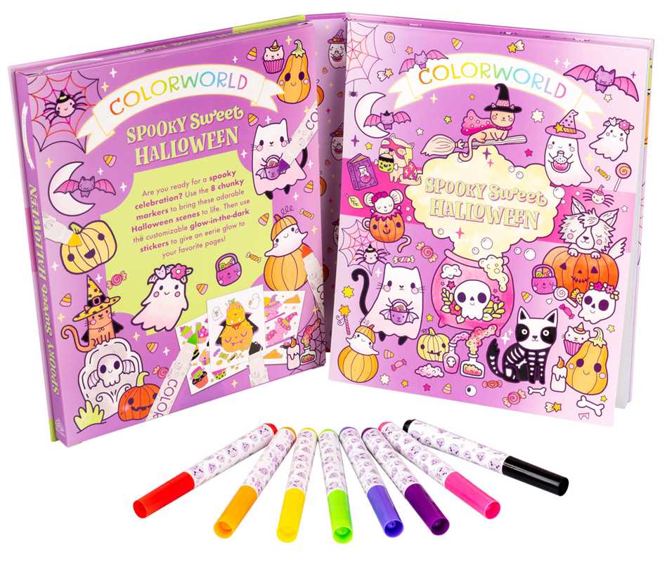 “Spooky Sweet Halloween” 🎃 ColorWorld: Spooky Sweet Halloween by: Kit - Paperback; 64 pages / English