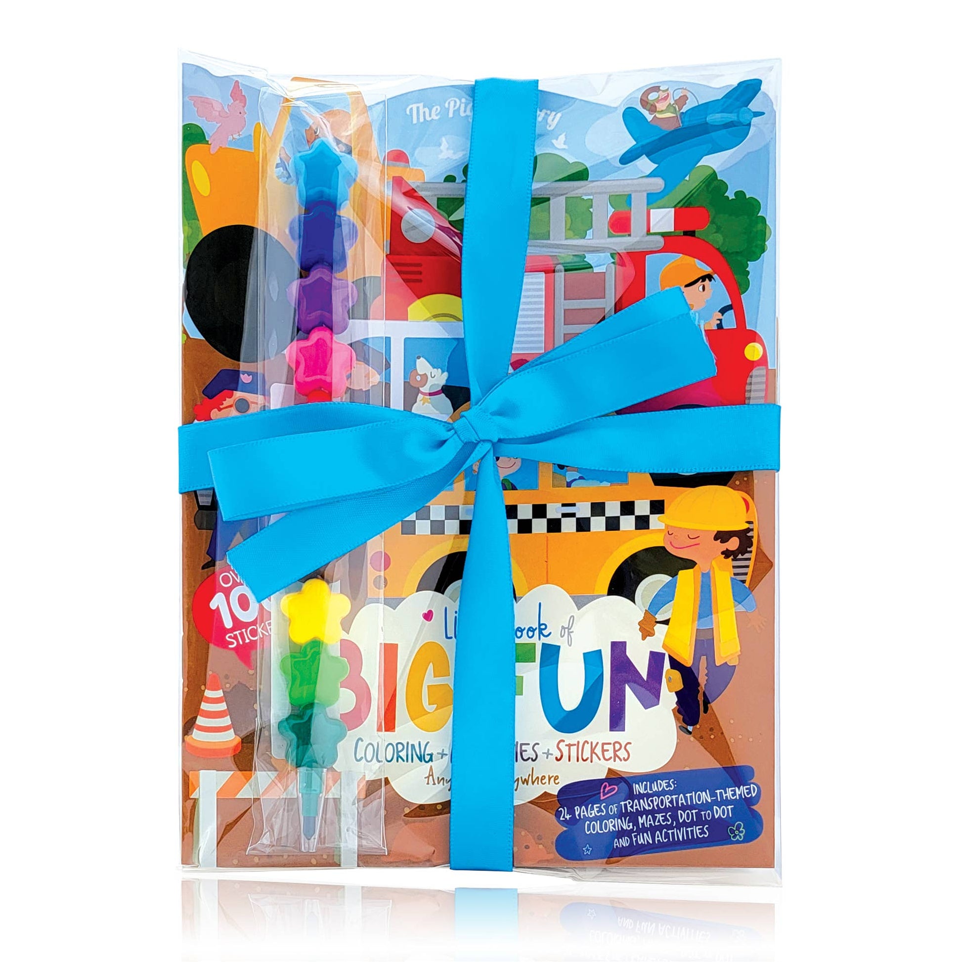 Kids’ Travel Activity Pack – Fun Coloring, Mazes & Stickers Included! 
