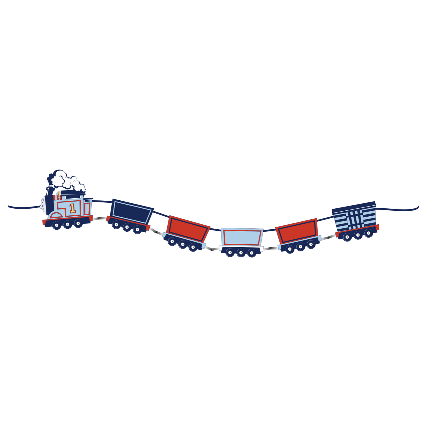 "Chugga Chugga" 🚂 Thomas & Friends Train Birthday Banner by Bonjour Fête