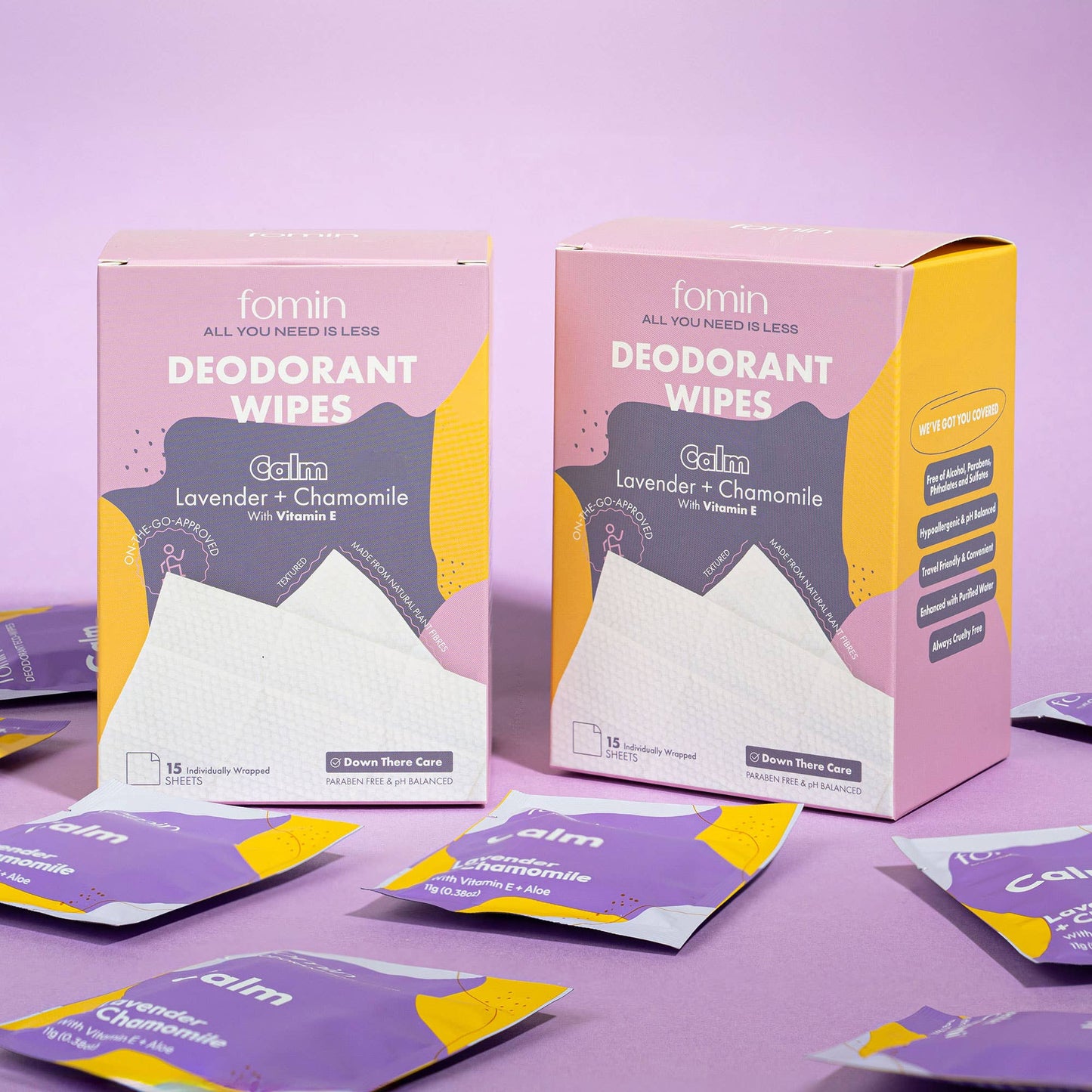Eco-conscious deodorant wipes for quick, skin-friendly sweat removal