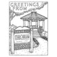 “Greetings from Stars Hollow” 💌 Gilmore Girls Postcard Coloring Book