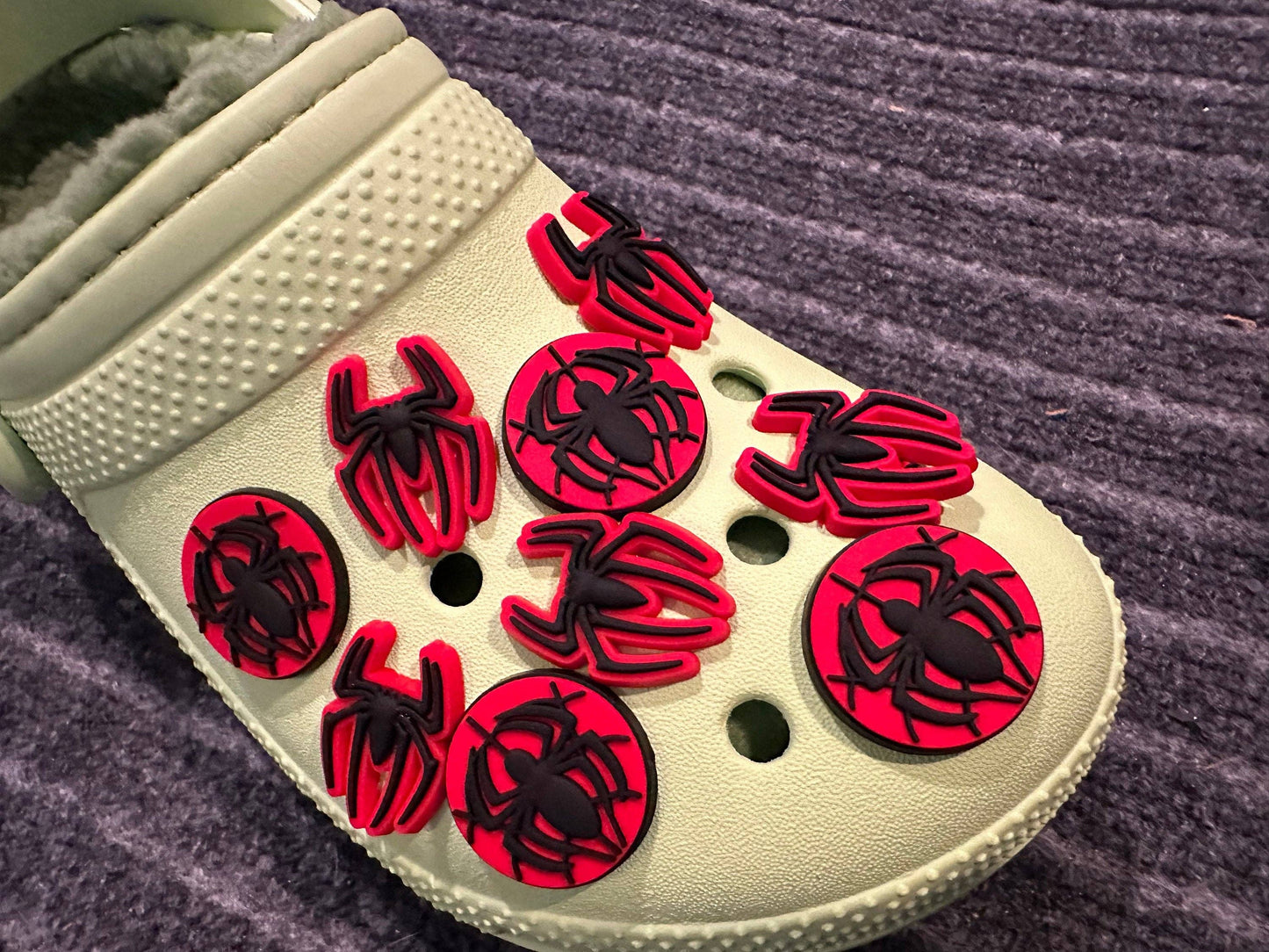 "Web Slinger" 🕷️ Spider-Man Croc Charm Set (22-Pack) by JuliesDecal