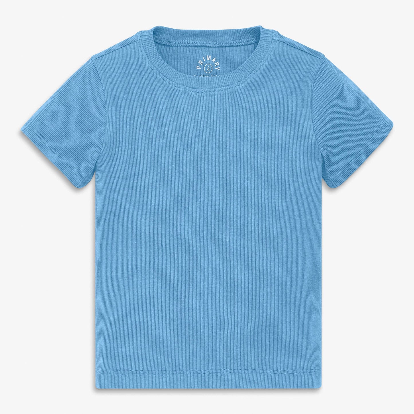 "The Rib Tee" 🤍 Kids Ribbed Everyday Tee — Soft Solid Basics