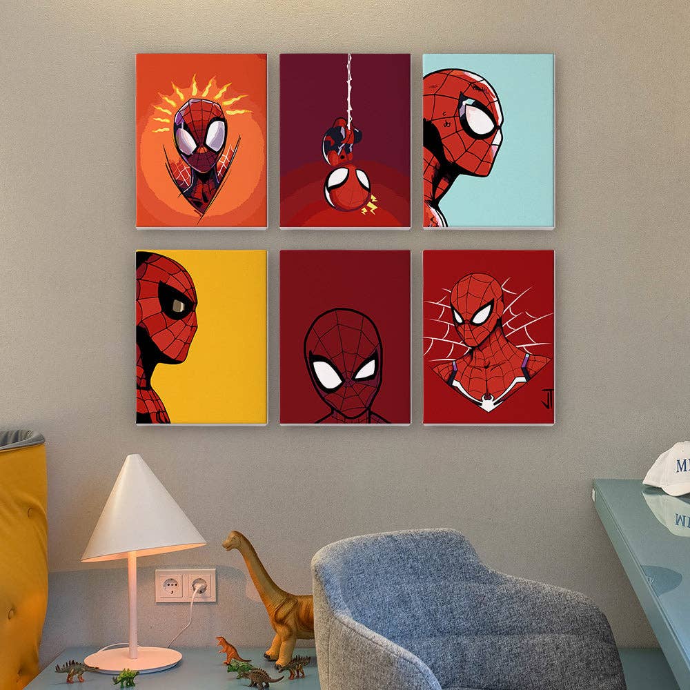 "Mini Avenger" 🦸 Superhero Mini Paint-by-Numbers 6-Pack by Paint Your Numbers