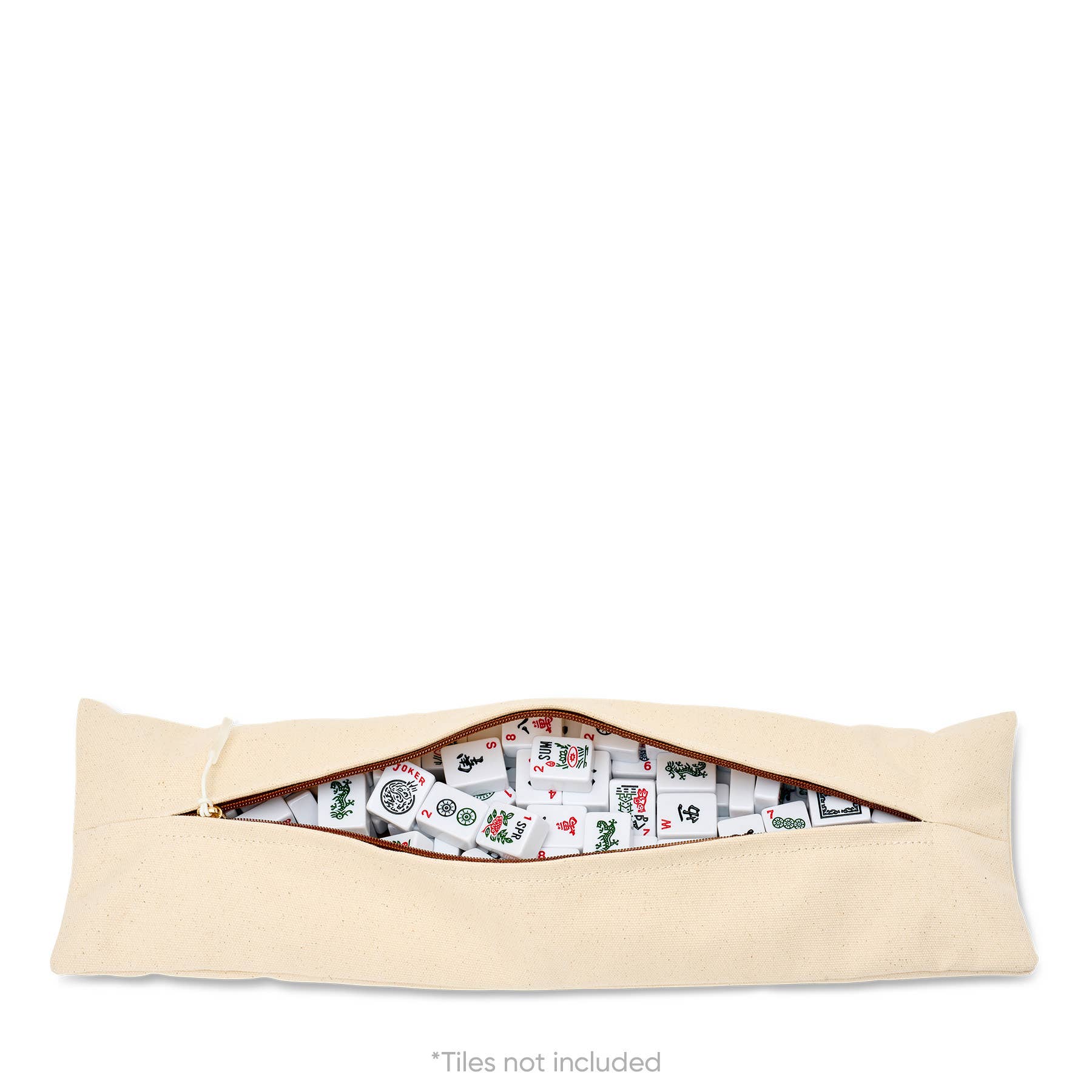 Monogrammed canvas Mahjong case for travel and storage