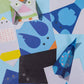 DIY paper animal folding set