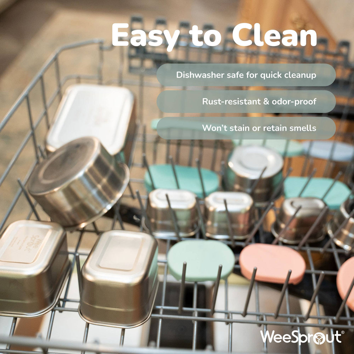 "Nest Egg" 🥣 Stainless Steel Nesting Food Storage Containers (Set of 3) by WeeSprout